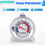 4Pc Refrigerator Thermometer, with Red Indicator Thermometer for Freezer Cooler Hanging Hook and Stand 4
