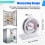 4Pc Refrigerator Thermometer, with Red Indicator Thermometer for Freezer Cooler Hanging Hook and Stand 5