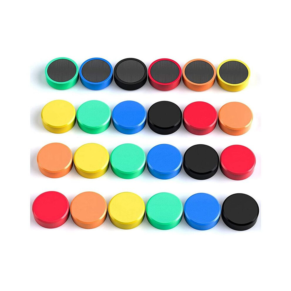 Pack Of 60 Magnets, Whiteboard Magnets For Magnetic Board, Fridge, Colourful Round Strong Red/Blue/Green