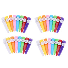 96 stuks plastic kazoo's, 8 kleurrijke kazoo's, een goede aanvulling op gitaar, ukelele en viool (96 stuks)
