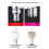 Mini robinet multifonction en laiton, double commande 1 entrée/2 sorties, pour lave-linge et WC - C 6