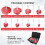 8Pcs PVC Pipe Reamer Kit , Fitting Saver, Socket Fit for Standard 1/2inch Drill Tool 3