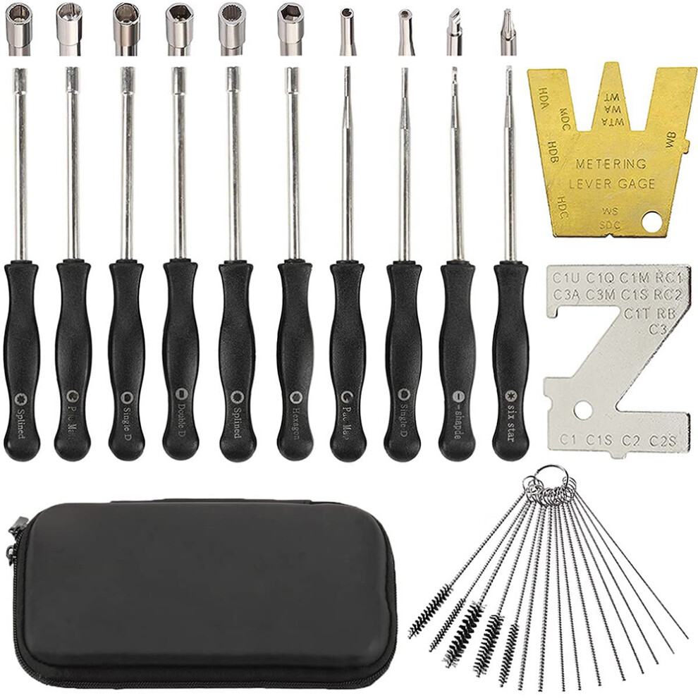 Carburetor Adjustment Tool Kit For 2 Cycle Engines, Carb Tune Up Adjusting Trimmer Weedeater Chainsaw 4851698695896
