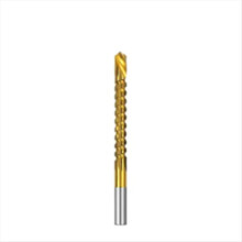 6.5mm Titanium Coated Drill Bit Spiral Jagged Saw Composite Twist