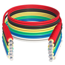 6 stuks magnetische testkabels van zacht, flexibel siliconenmateriaal, jumperdraden, 30VAC 5A, 1 meter, T10005, voor sensoren en schakelaars