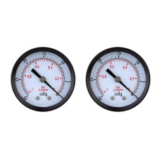 2x drukmeter - 0 -30 InHg -1 Bar mini-drukmeter met wijzerplaat, zwart
