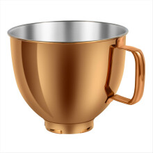 5 QT Stainless Steel Mixer Bowl for KitchenAid Artisan&Classic 4.5-5QT Tilt-Head Mixers K45 KSM70 KSM150 Copper Gold