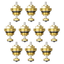 Gulvvarmemanifold, pakke med 6 returventilkerne M30 x 1,5, returventilkerne, termostatisk