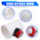 Plastic Motorized Damper PVC Check Valve Air Duct Volume Controller for Ventilation Pipe 220VAC 110mm 7