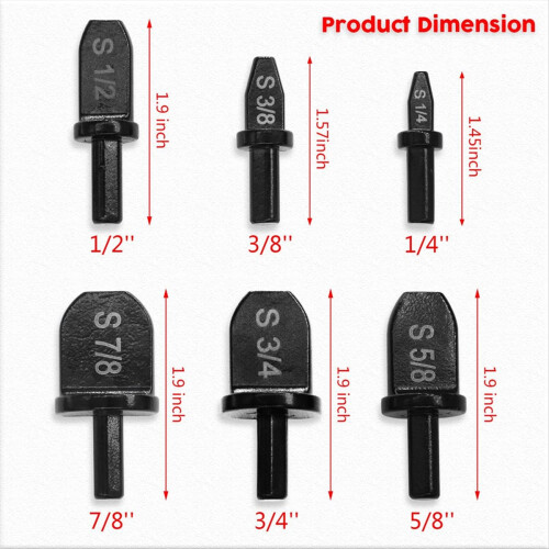 7Pcs Manual Copper Pipe Swaging Tool Drill Bit,6Pcs Expander Bit 5 in 1 Air Conditioner 2