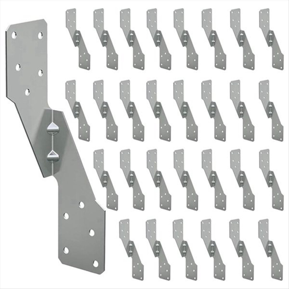 50Pcs Strong-Tie H2.5a, Hot-Dip Galvanized Steel Heavy Duty Hurricane Tie, Straps Trusses/Rafters Ties 4851698615092