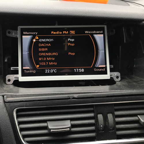 Tela LCD de 6,5 polegadas 8T0919603E FGA nova para Audi A4 B8 A5 Q5 09-16 com sistema multimídia MMI e GPS para carro. 2