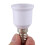 5 pcs E14, E27 Adapter Base Screw LED Light Bulb Socket Converter, White 7