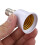 5 pcs E14, E27 Adapter Base Screw LED Light Bulb Socket Converter, White 6