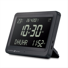 Azan Clock Automatic Worldwide Digital 8 Prayer Sounds Islamic Wall and Desk A