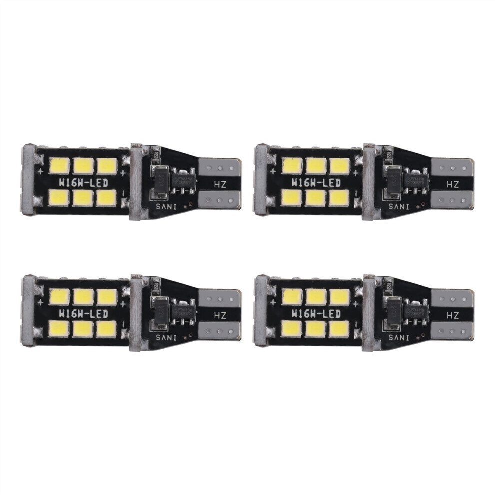 4Pcs Bright Canbus Led Bulb For Car Backup Reverse Lights 912 921 T15 W16w White 4851698616433
