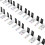 2 PCS 88 Keys Removable Piano KEY Labels Keyboard Stickers Notes Marker for Beginners Students Black+White 6
