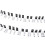 2 PCS 88 Keys Removable Piano KEY Labels Keyboard Stickers Notes Marker for Beginners Students Black+White 5