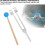 Σετ Chakra Tuning Fork Om136.1Hz & 4096C, Ηχοθεραπείας, Κρουστά Μουσικό Όργανο με Θήκη Σφυρί 5