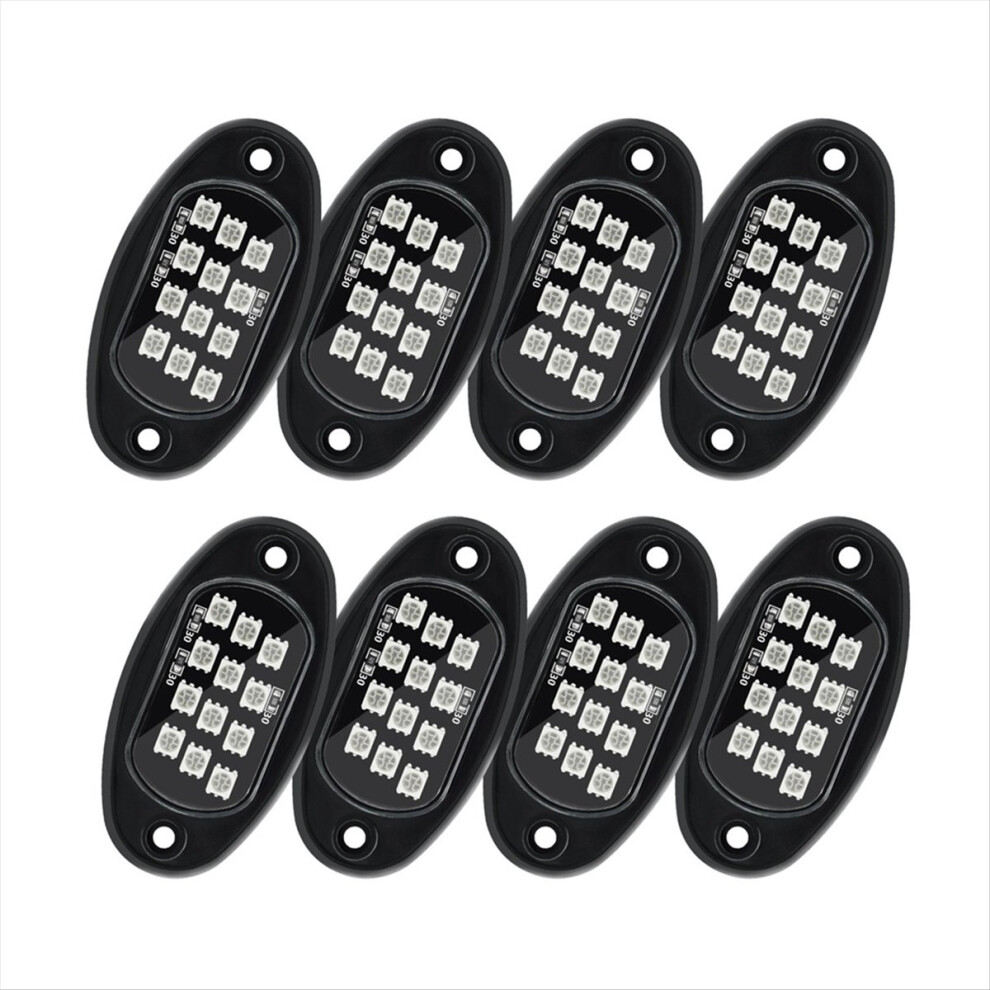 Rgb Rock S, Multicolor Underglow S Kit With App Control Flashing Music Mode Waterproof Wheel Well ,8 Pods Light 4851698643903