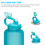 Straws Compatible Gallon Water Bottle , Reusable Adjustable for 1000Ml/2000Ml Jug, 3 Set 3