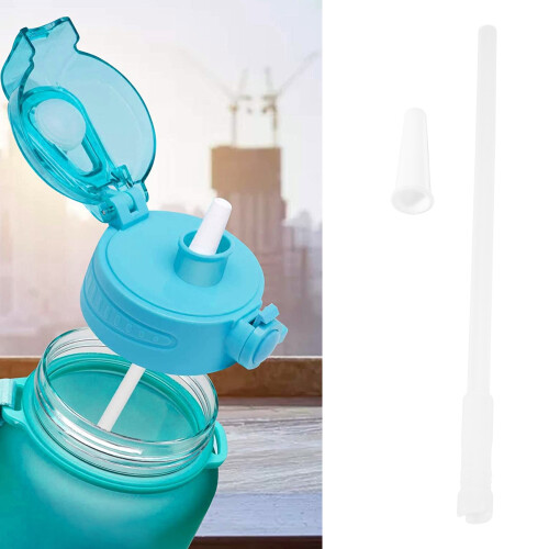 Straws Compatible Gallon Water Bottle , Reusable Adjustable for 1000Ml/2000Ml Jug, 3 Set 1