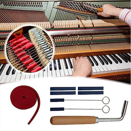 Professional Piano Tuning Kit, Tuner Hammer Mute Kit Tools, Lever Tools 1