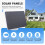 Waterproof 4W Solar Panel Charger for Home Security Camera Cells Powered with Charging Cable,White 4