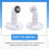 Waterproof 4W Solar Panel Charger for Home Security Camera Cells Powered with Charging Cable,White 5