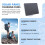 Waterproof 4W Solar Panel Charger for Home Security Camera Cells Powered with Charging Cable,White 6