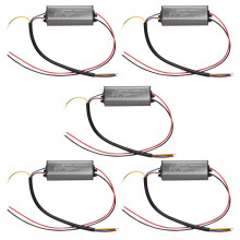 5X 30W Sterownik LED Sterownik stałoprądowy Transformator Zasilający Wodoodporny