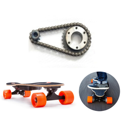 Κιτ τροχών ηλεκτρικού skateboard 04C 2 σημείων με αλυσίδα, 27 τροχοί DIY, 9X27 G 8mm D 1