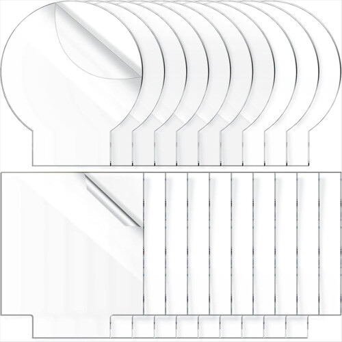 20 Pcs 2 mm Acrylic Blanks for Light Base Plastic Cast Clear Sheet Square and Round Panel Sign Blank