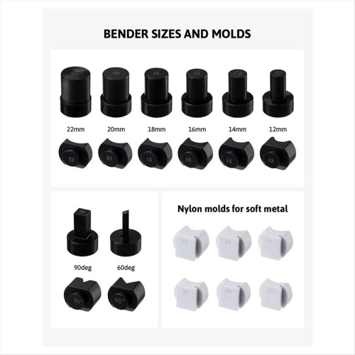 Ring Bender, Bending Tool for Spoon Making, with Nylon Dies Metal Pattern. Diameter 12-22Mm Bender 1
