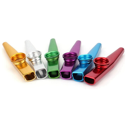 18 τεμάχια μεταλλικά Kazoo με διαφράγματα Kazoo για κιθάρα, γιουκαλίλι, βιολί 2