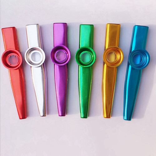 18 τεμάχια μεταλλικά Kazoo με διαφράγματα Kazoo για κιθάρα, γιουκαλίλι, βιολί 1