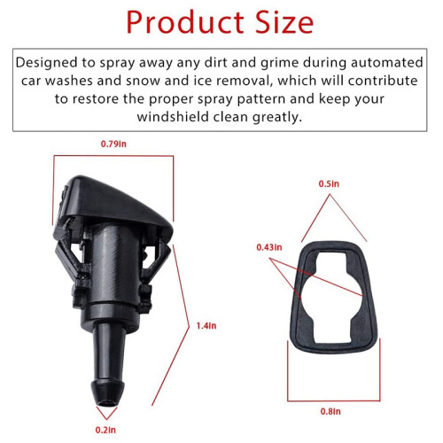 Ψεκασμός ακροφυσίου πλύσης παρμπρίζ για Chrysler Dodge Jeep 4805742AB, 5116079AA 1