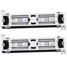 2X Netværksværktøjssæt 12 Port Cat6 Patchpanel Rj45 Netværk Vægmonteret Rackmonteringsbeslag