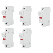 5X RT18-32X AC 380V 32A 1-polig 10X38mm DIN-skena säkringshållare bas