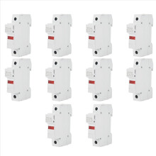 10X RT18-32X AC 380V 32A 1-polig 10X38mm DIN-skena säkringshållare bas