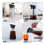 Macchina per caffè freddo, macchina per caffè freddo, caraffa per tè, vetro resistente e coperchio ermetico, 1,2 l 3