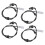 4X Hastighedssensor Baghjuls ABS 4545L0 til 408 C4 DS4 2008-2017 1
