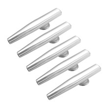 5x Kazoo Aluminiumlegering Metaal met 25 stuks Cadeau Fluitmembraan voor Kinderen Muziekliefhebbers - Zilver
