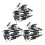 60 Stück schwarze 2,5 mm x 5,5 mm DC-Stromstecker-Adapter 1