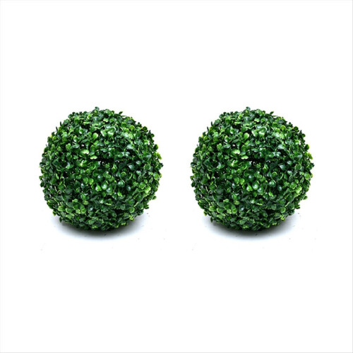2 τεμάχια τεχνητό φυτό Topiary Ball Κήπου Σφαίρες Topiary Φυτό M