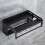 Living And Home 2-Tier Wall-Mounted Microwave Shelf Spice Rack with 10 Hooks 2