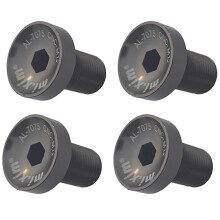 Xim 4 stuks fiets trapas M12 crankstel schroeven racefiets crankstel crankarm bevestigingsbouten fietsschroeven zwart