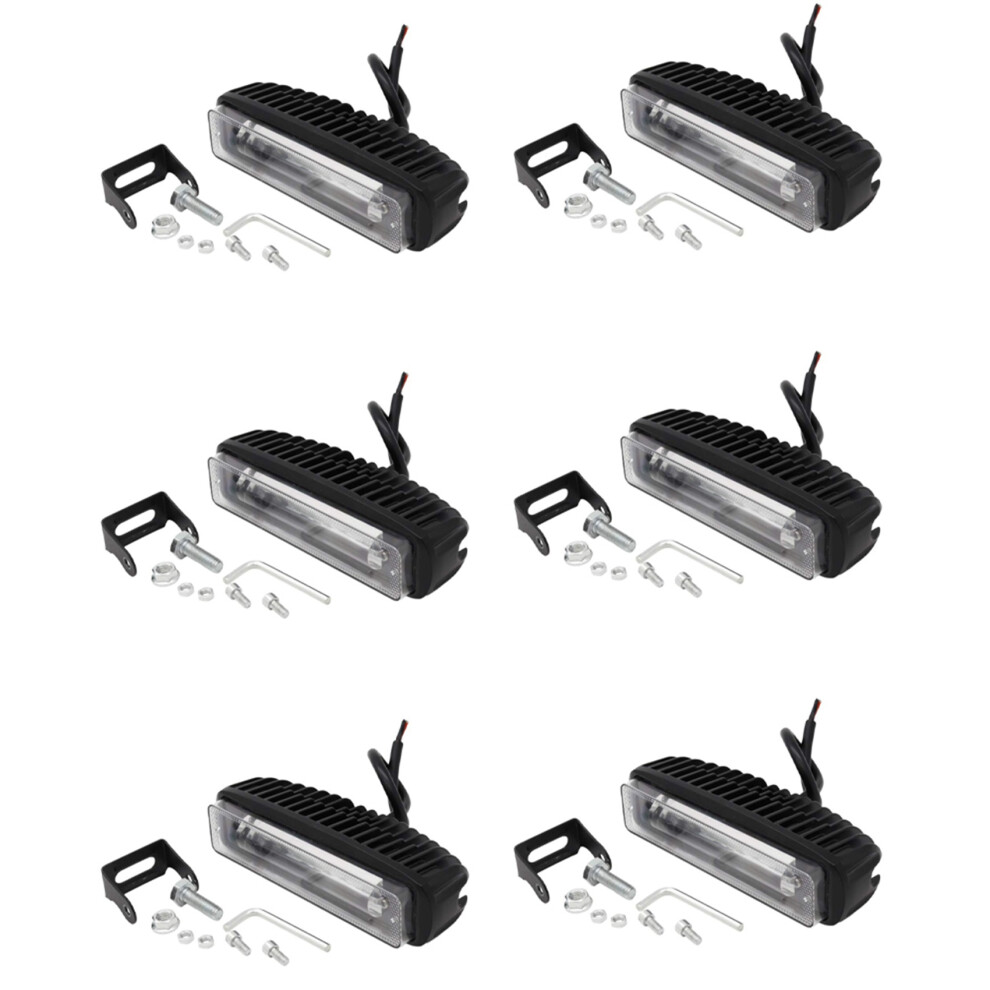 6X 4 Inch 30W Led Forklift Truck Car Warning Lamp Safety Working Bar Warehouse Danger Area Light 4853252754490