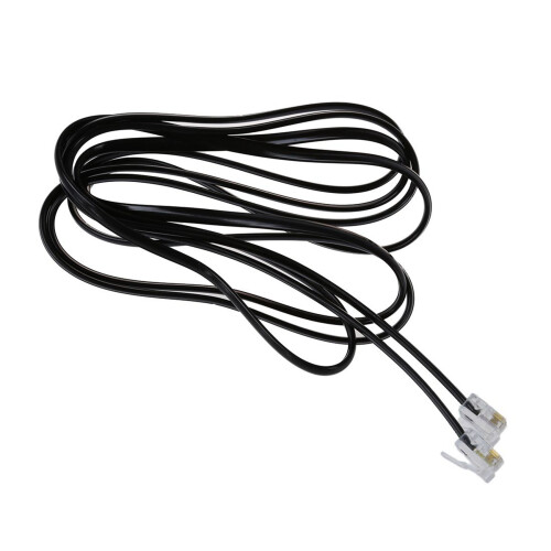 2x RJ11 6P4C telefonkabel ADSL-modem 2 meter 1