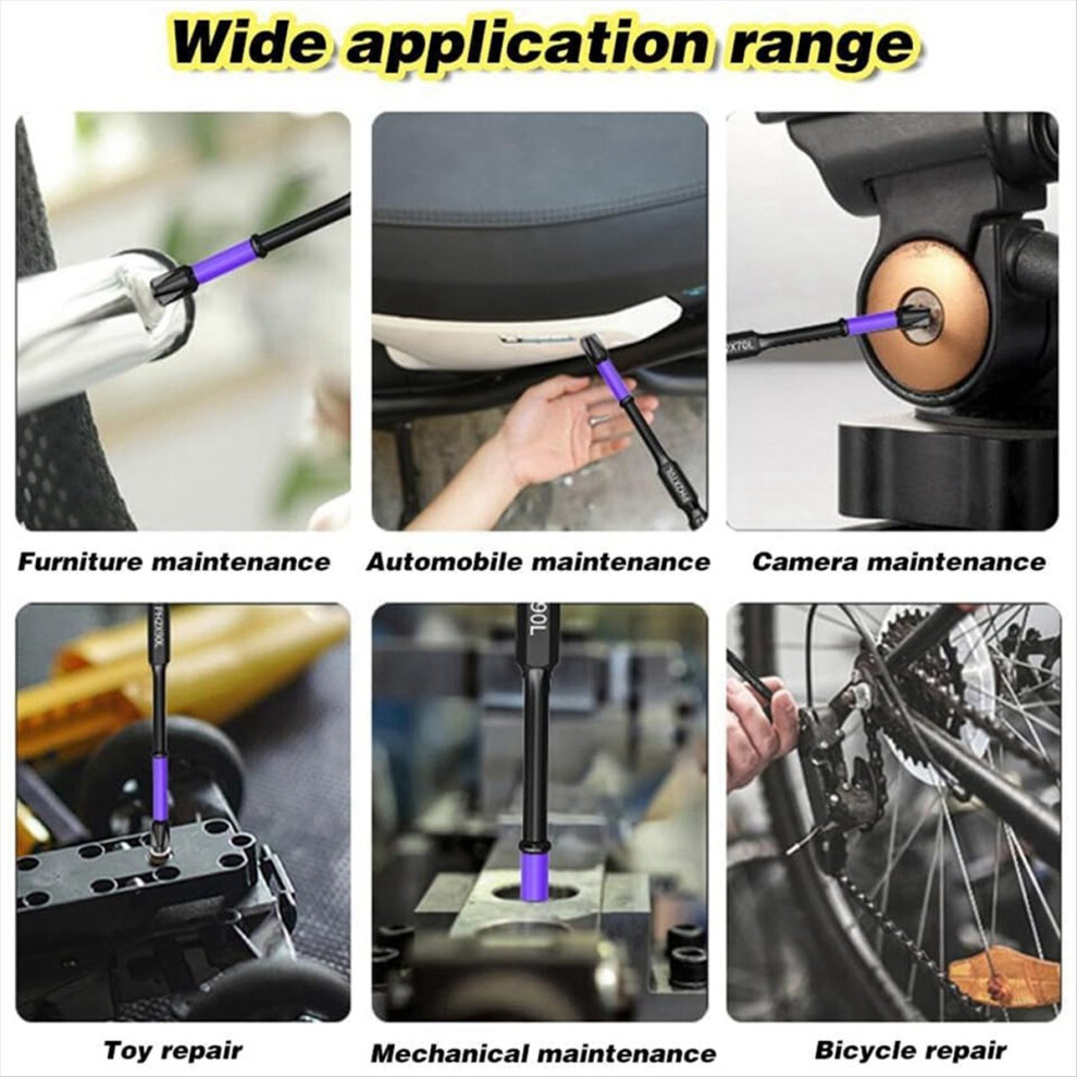 Embouts De Vissage Et De Perçage Améliorés, Haute Dureté Et Aimant Puissant Embouts Antichoc Antiderapants~p180014178
